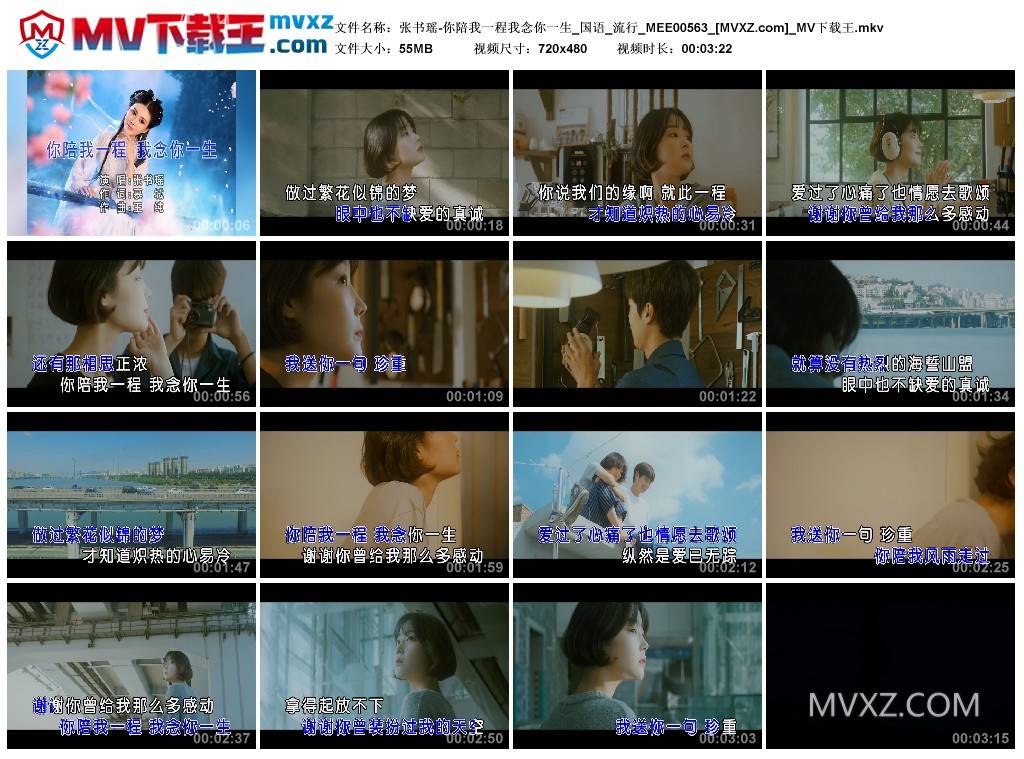 张书瑶-你陪我一程我念你一生_国语_流行_MEE00563